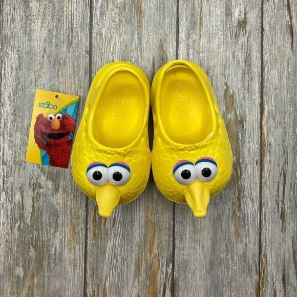 Baby Infant Sesame Street Big Bird Clogs Shoes Size 3 - Picture 1 of 9